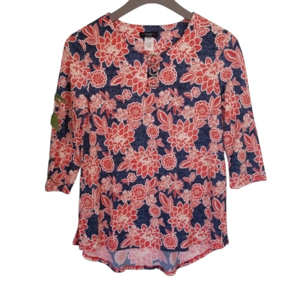 Cocomo Red & Blue Floral Tunic MP